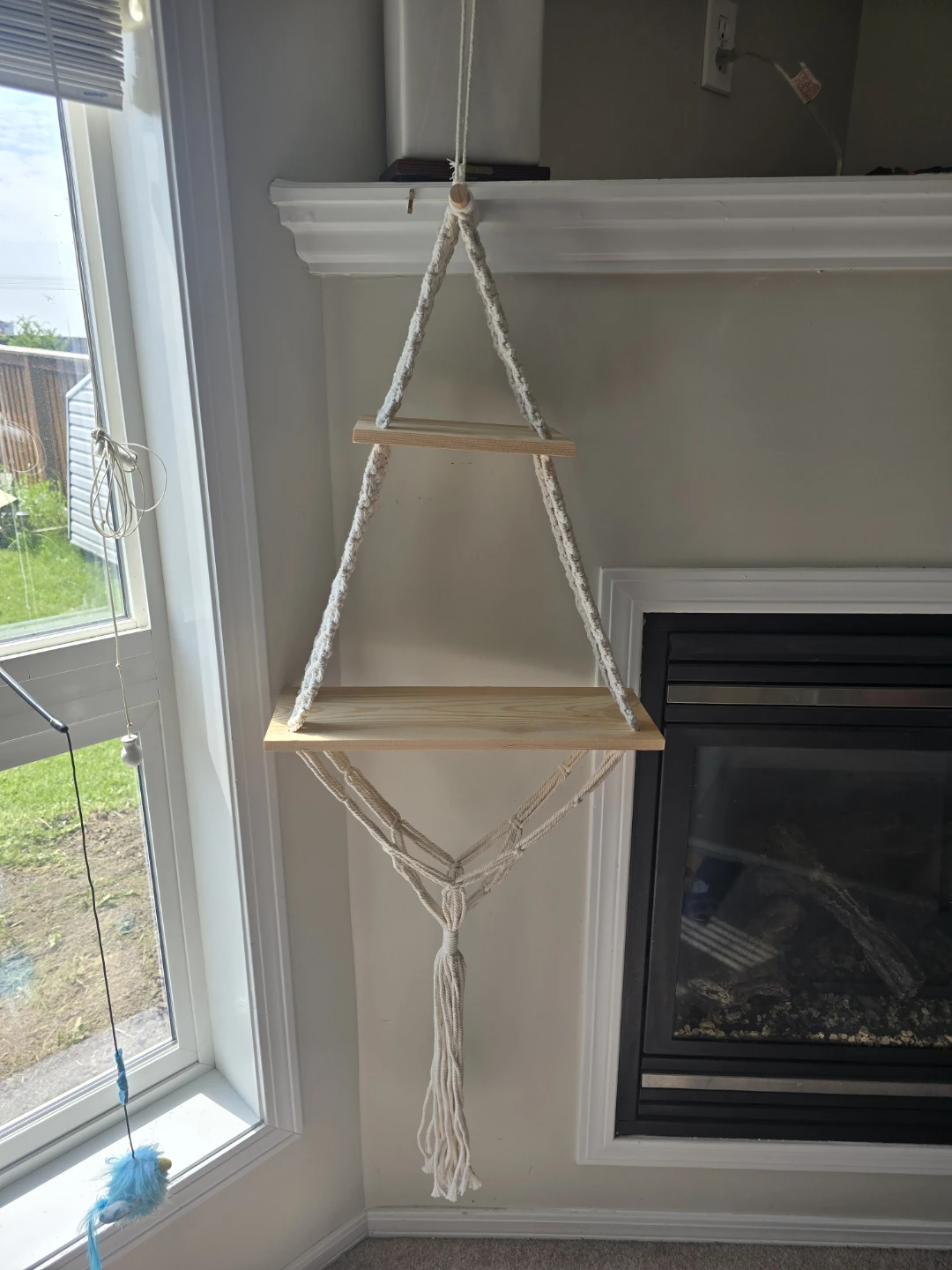 2-Tier Macrame Hanging Shelf - photo 2