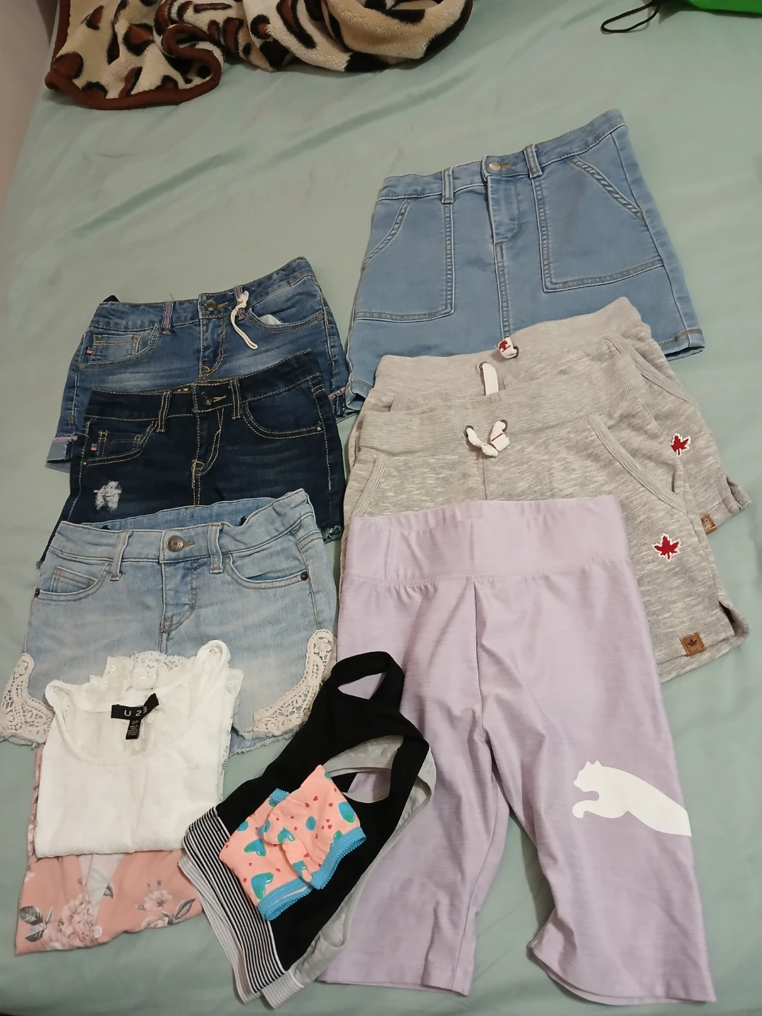 Girls Clothing Bundle - Shorts, Skirt, Tops - photo 2