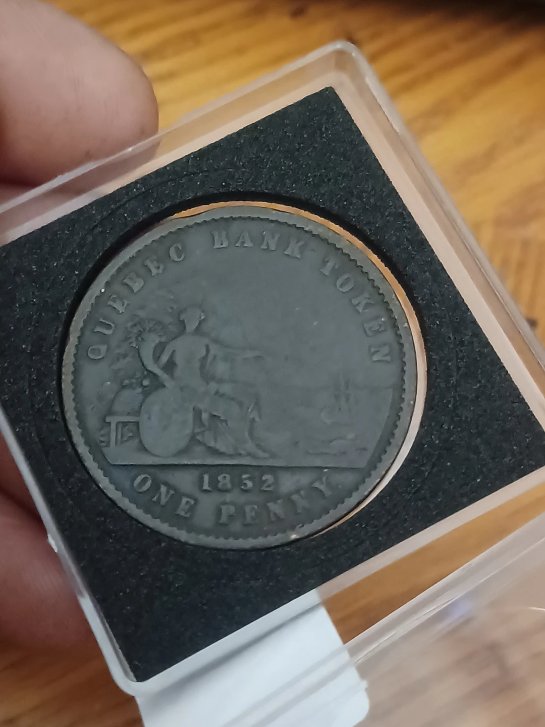 1852 Quebec Bank Token - One Penny - photo 4