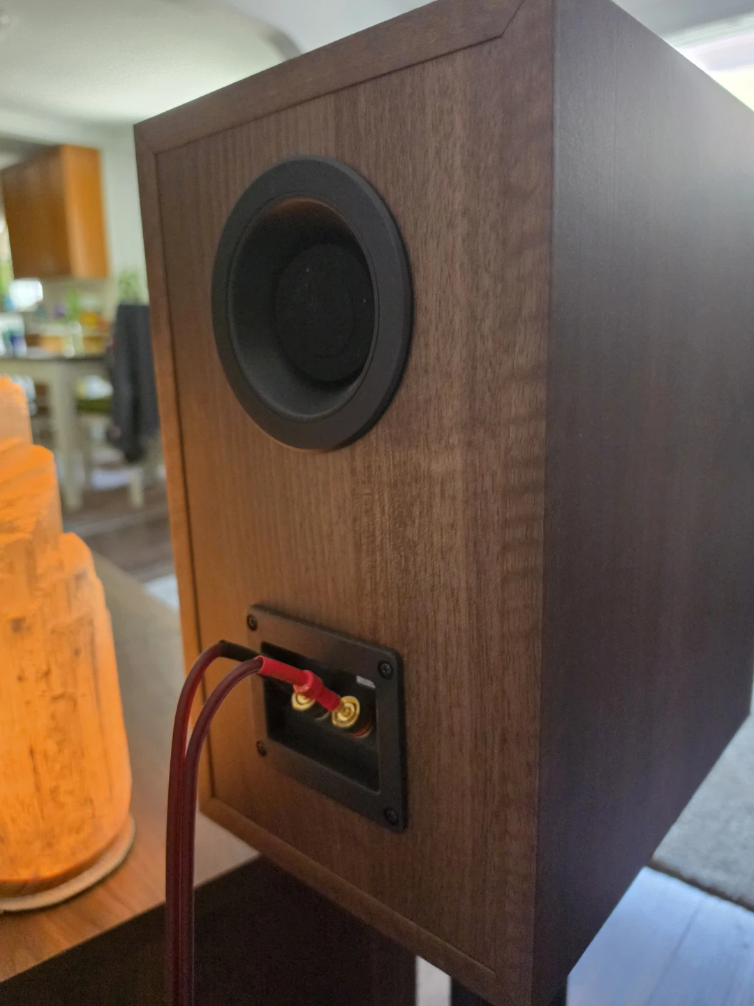 Like New KEF Q3 Meta Walnut Bookshelf Speakers - photo 3