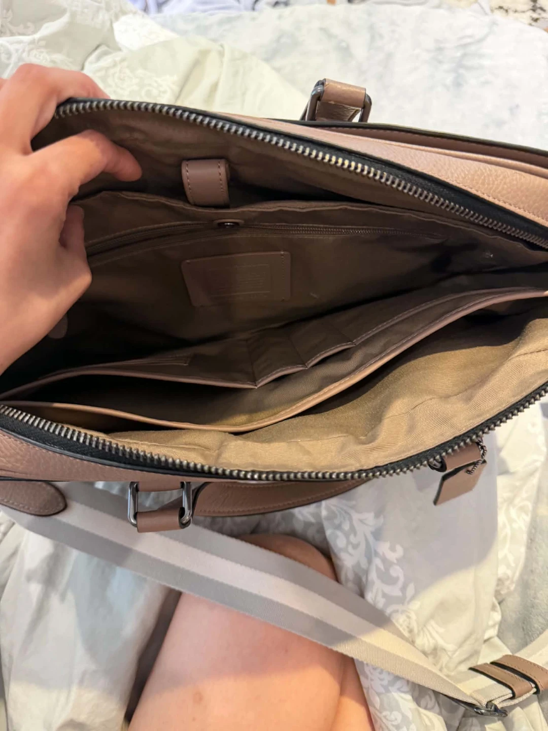Coach Leather Briefcase - photo 2