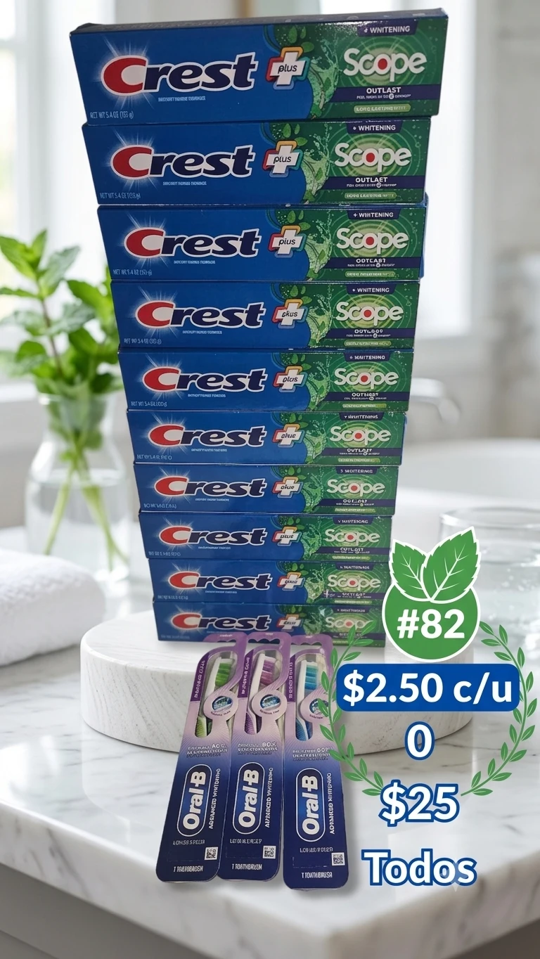 Crest Plus Scope Outlast Whitening Toothpaste (8 Tubes)