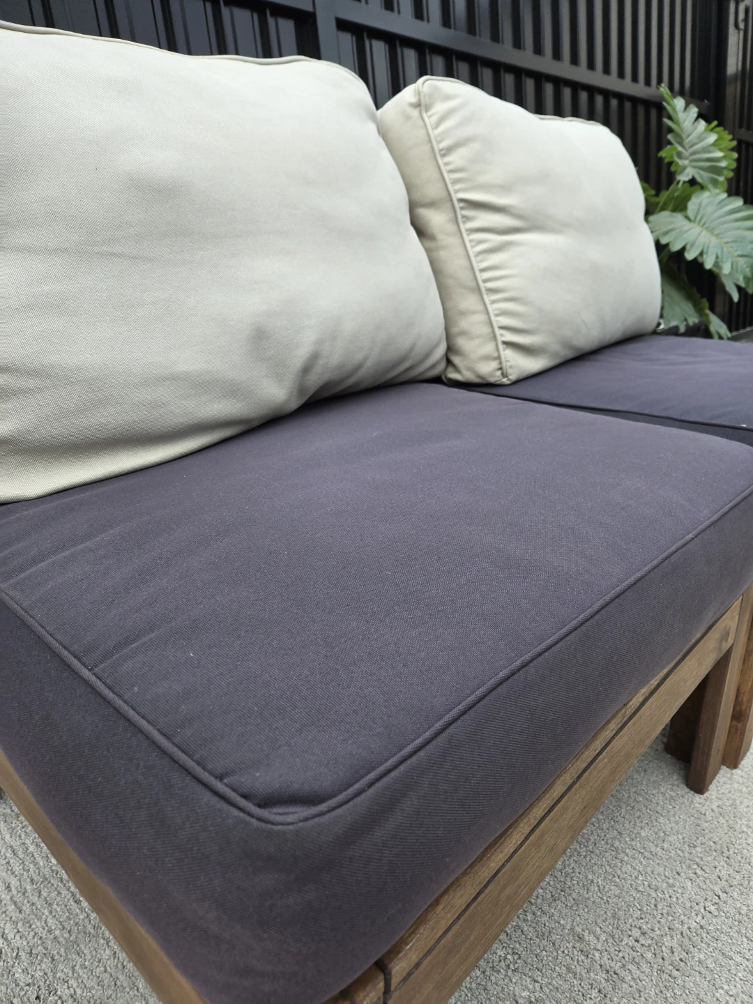 Newly refinished 2 ikea applaro lounge chairs w cushions - photo 4
