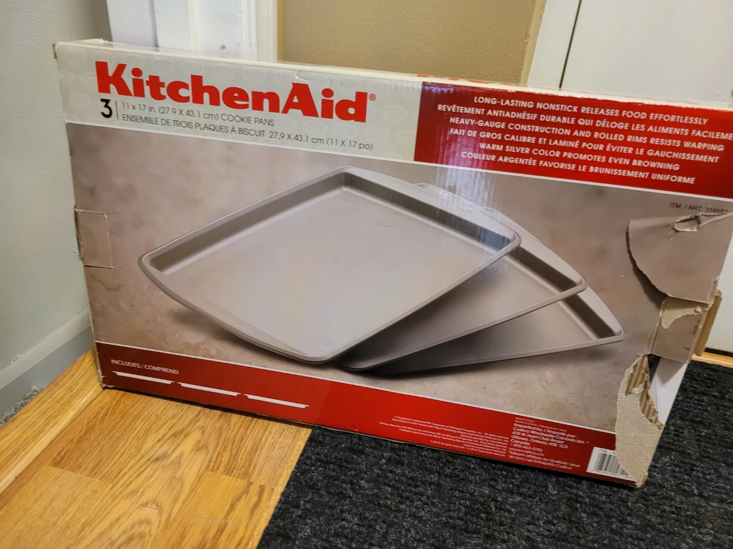 KitchenAid 3-Piece 11" x 17" Cookie Pan Set