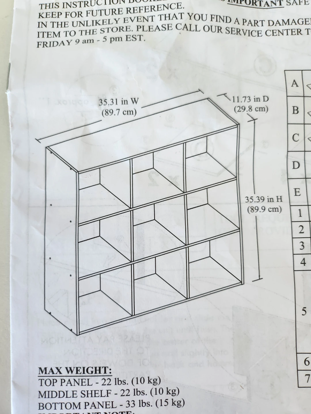 White 9-Cube Storage Unit - photo 2