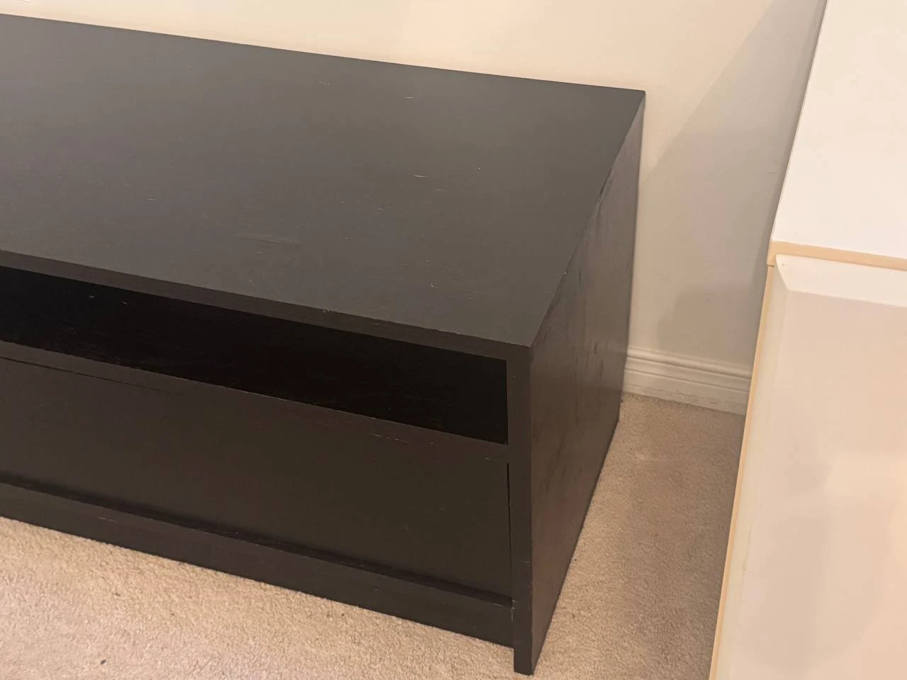 Black TV Stand with Storage - photo 3