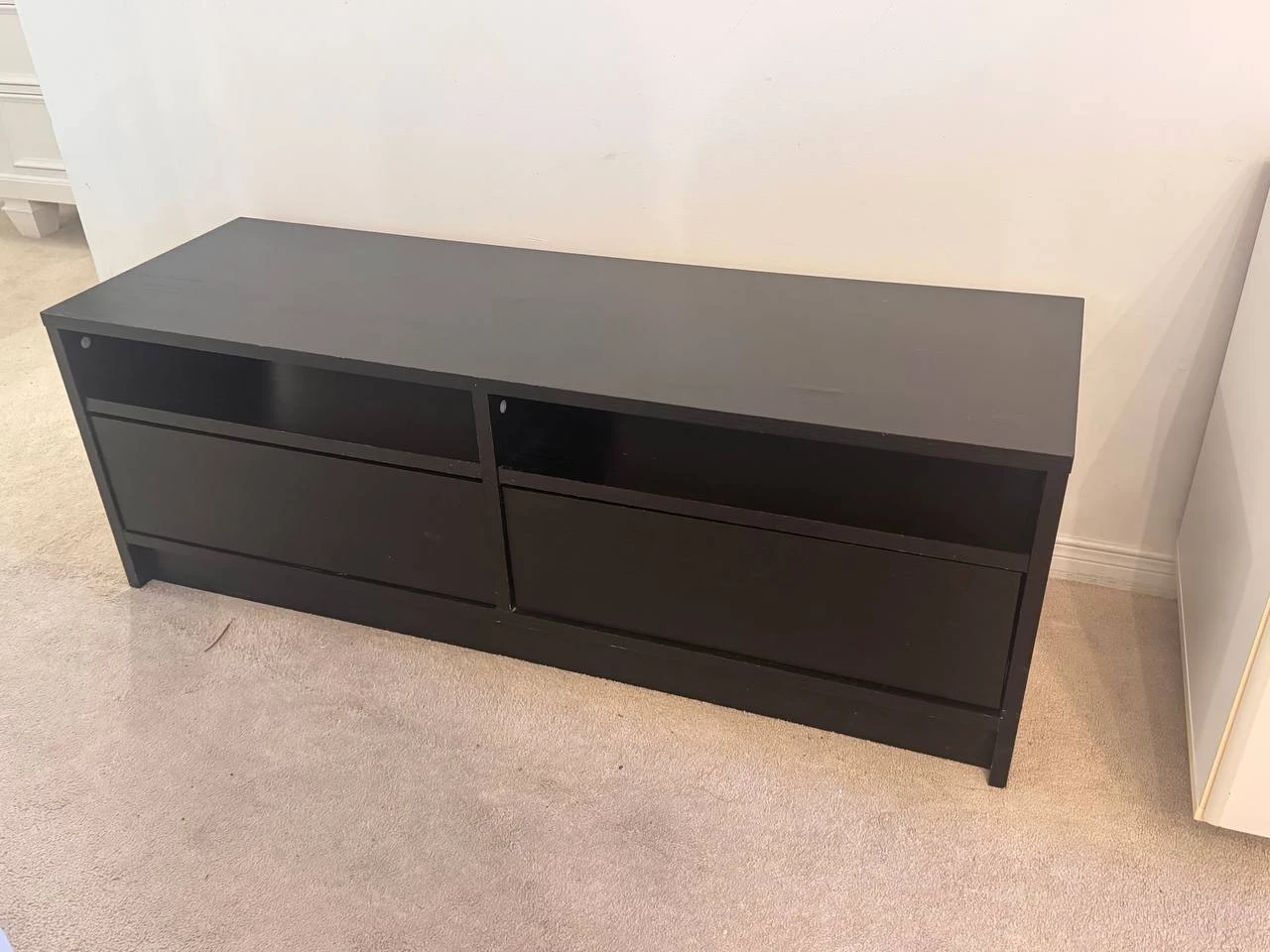 Black TV Stand with Storage - photo 5
