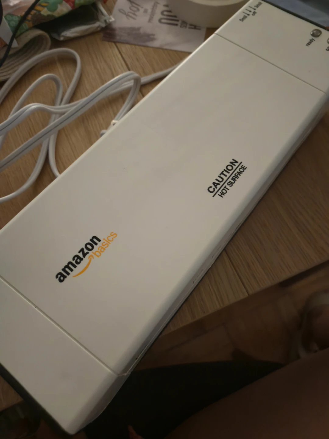 Amazon. Basic laminator with laminating paper($35 on amazon)