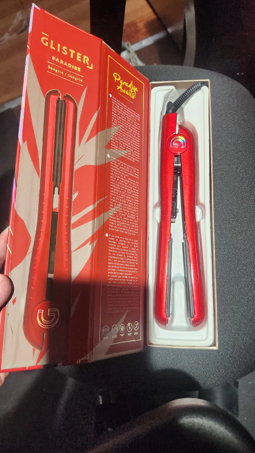 Premium Hair Straightener - ceramic red