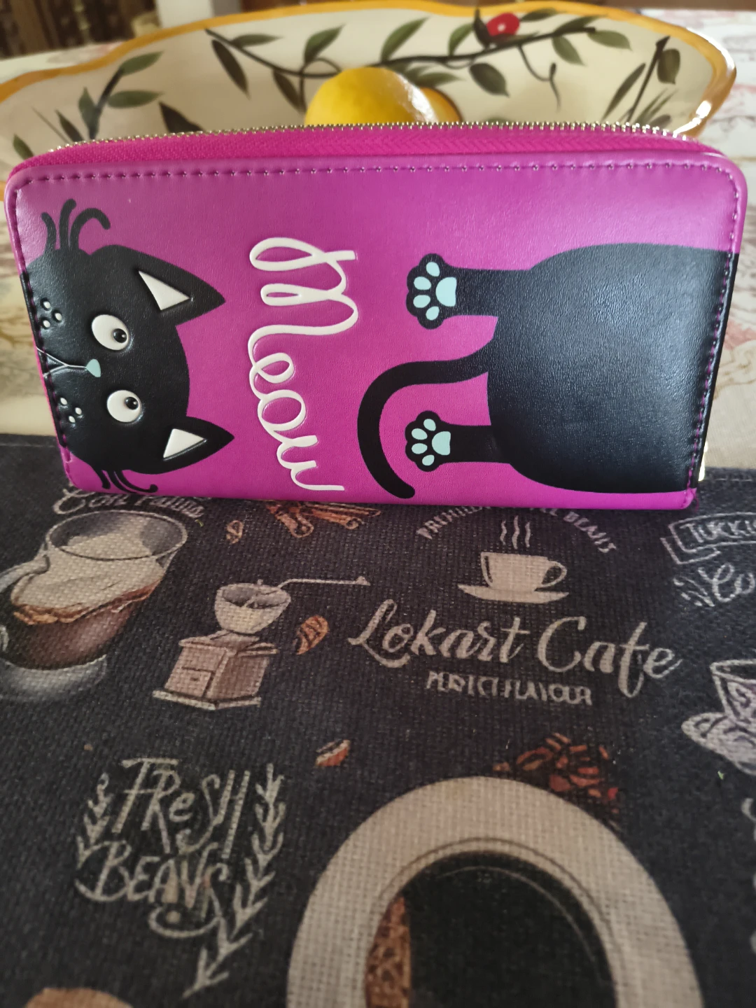 Pink Cat "Meow" Zipper Wallet - photo 2