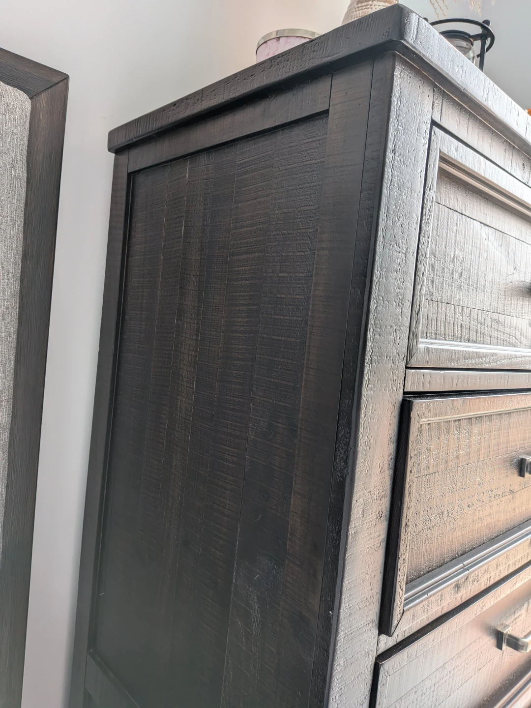 Dark Wood 5-Drawer Chest - photo 3