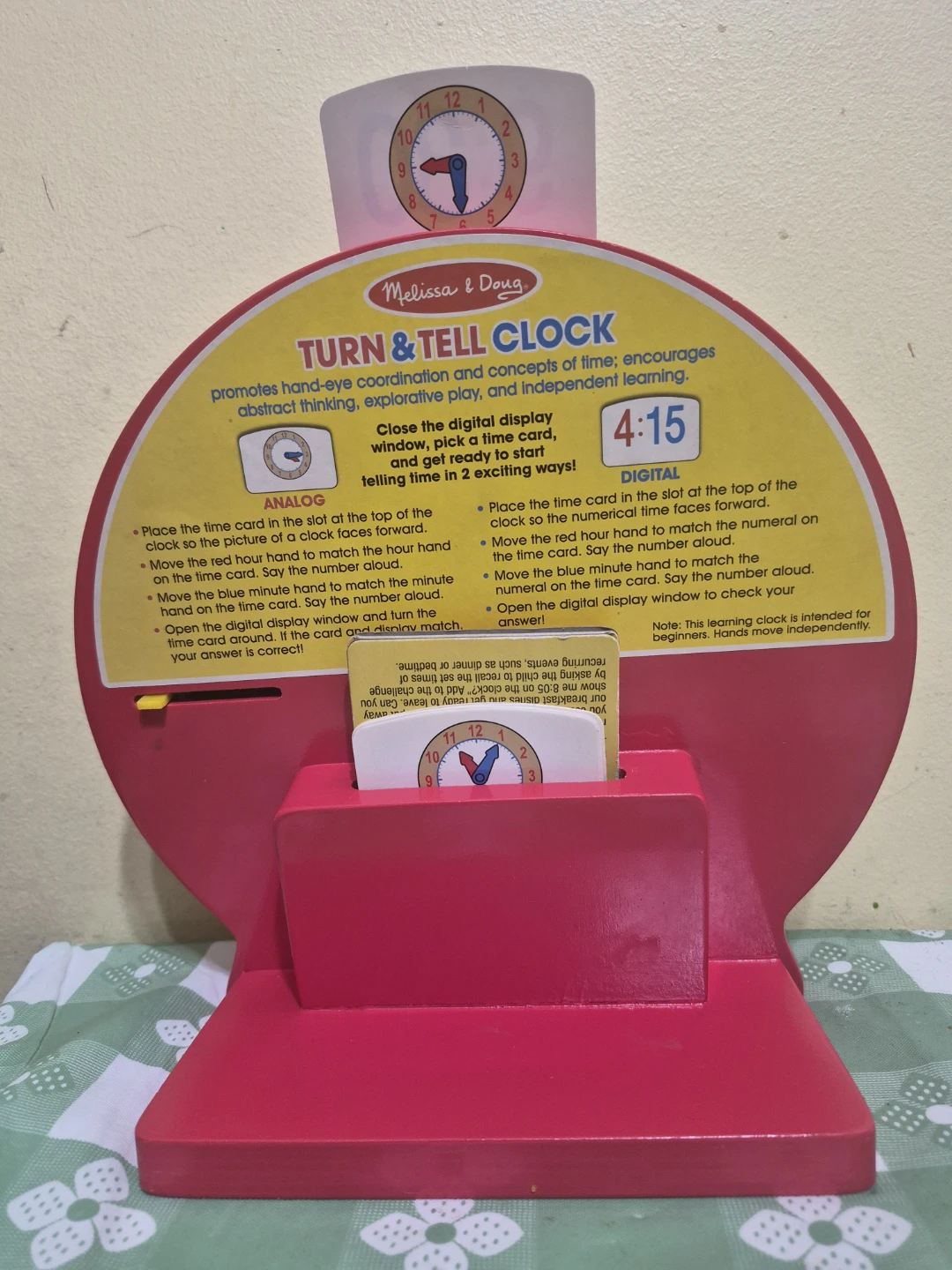 Wooden Learning Clock - Melissa & Doug - photo 2
