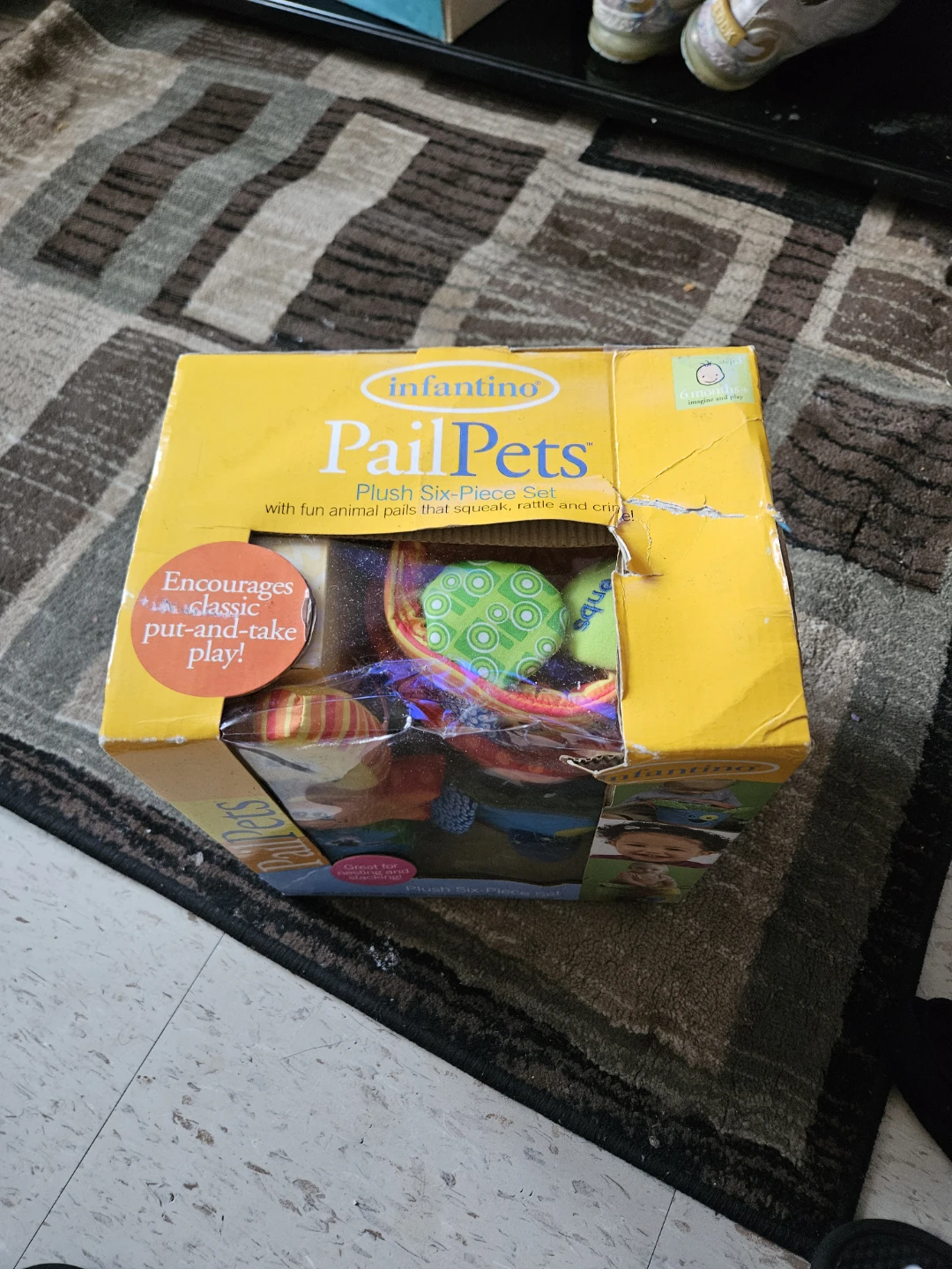 Infantino PailPets Plush Six-Piece Set