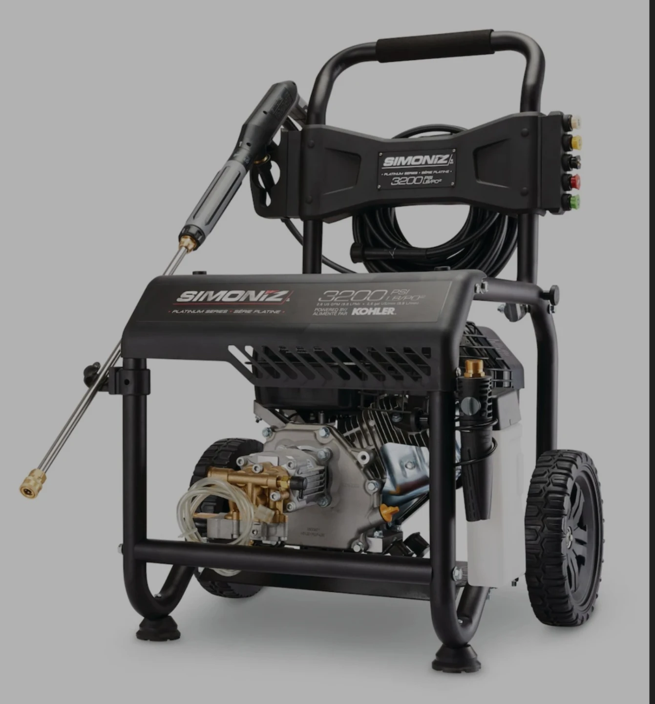 SIMONIZ PLATIMUM SERIES 3200 PSI PRESSURE WASHER.