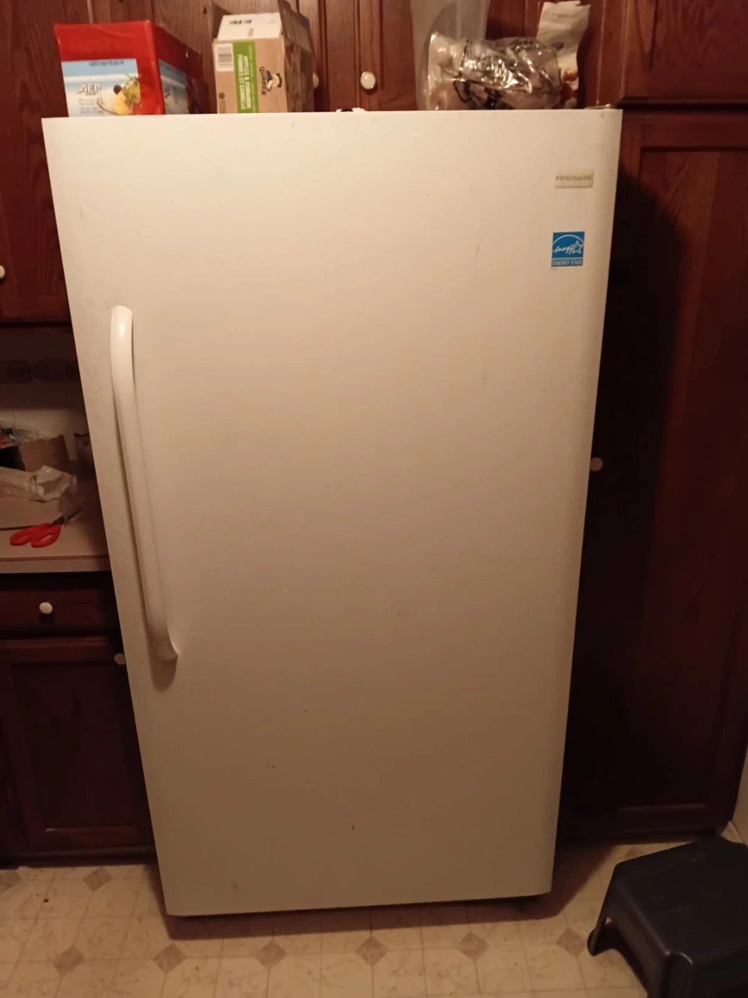 White Frigidaire Freezer