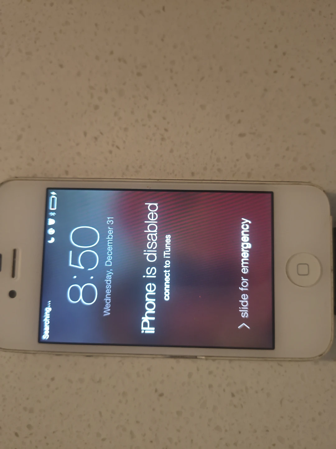iPhone Disabled - Connect to iTunes