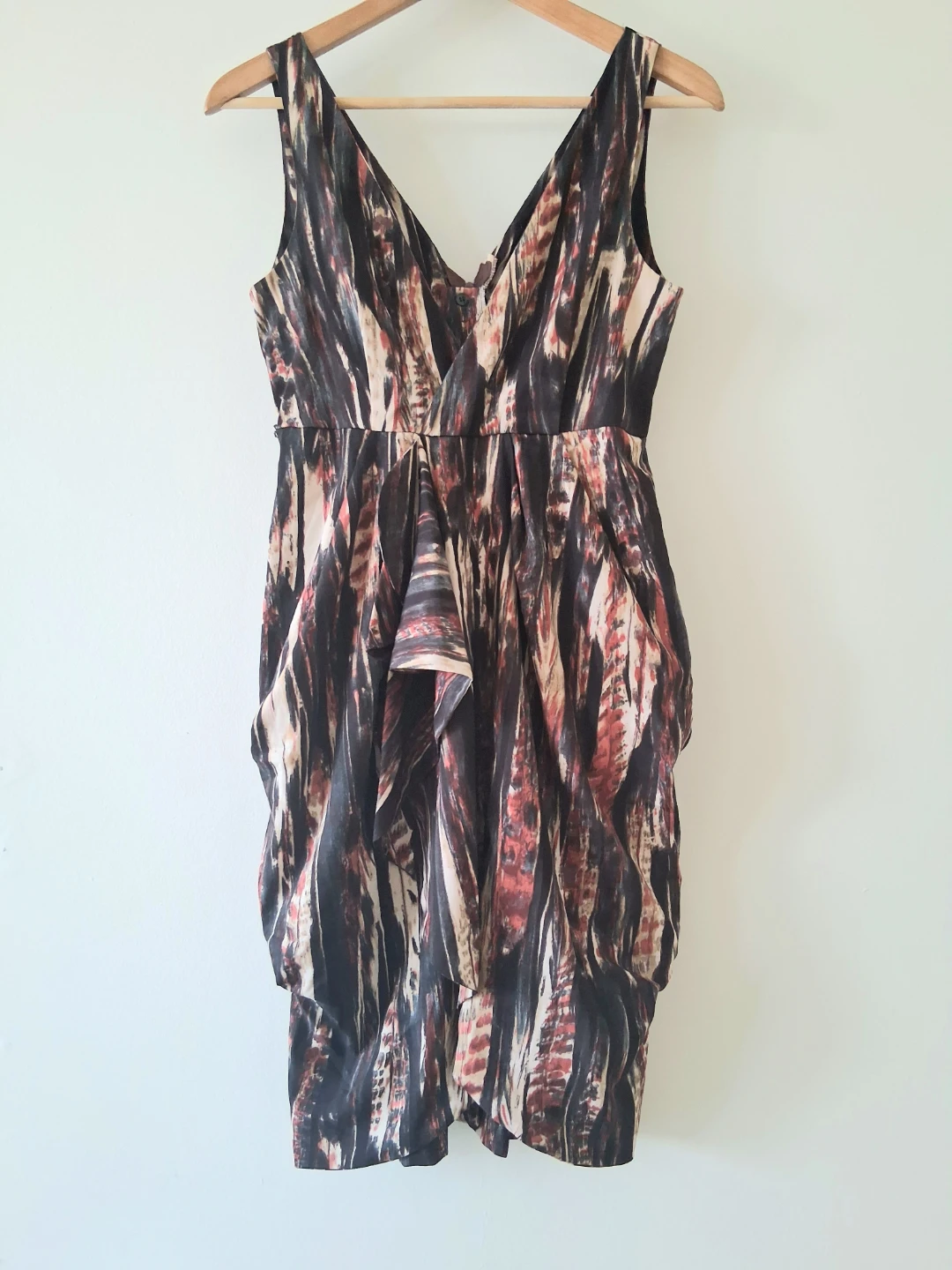 H＆M Deep V Dress, Women Sz 6 - photo 2