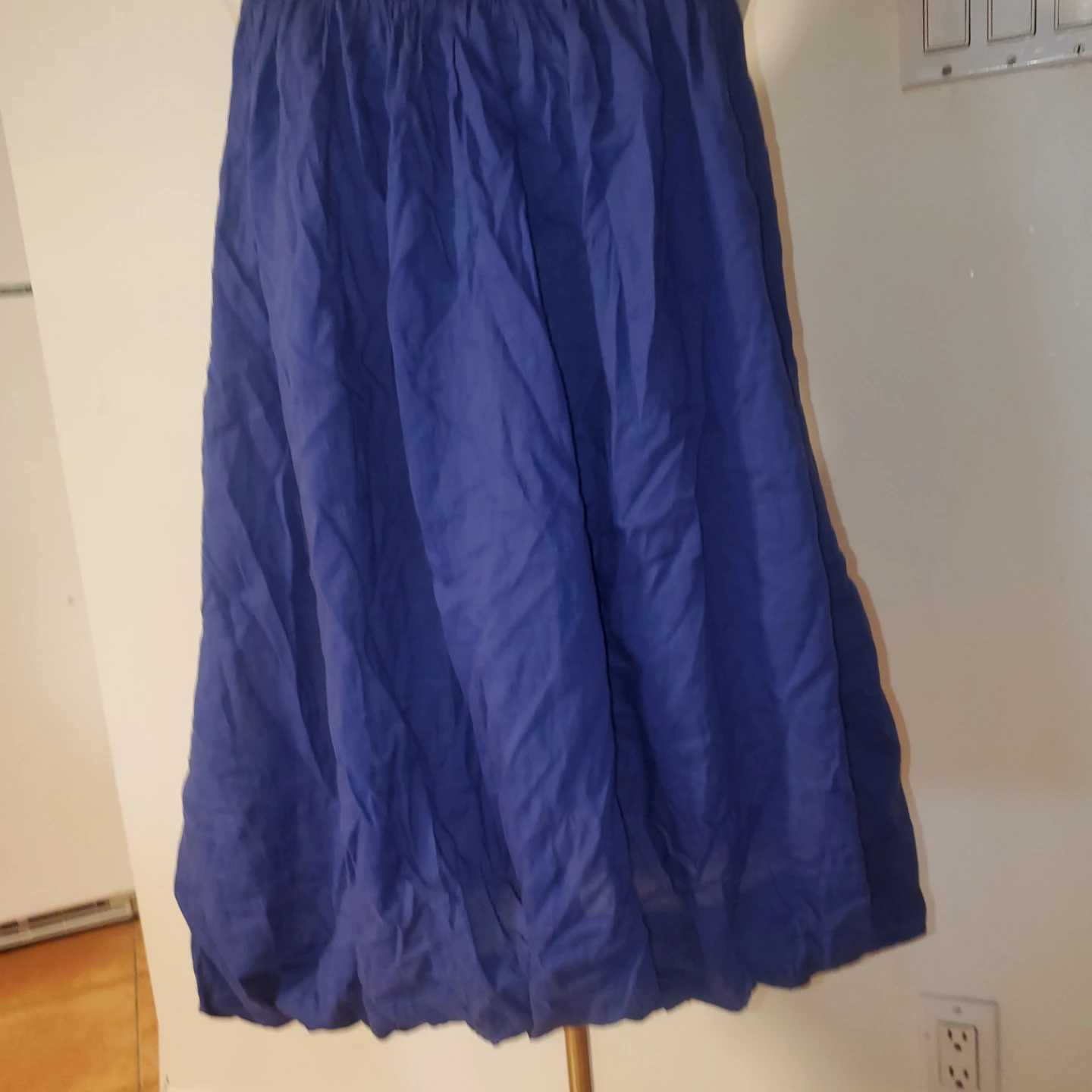 Blue Halter Dress with Chain Neckline - photo 3