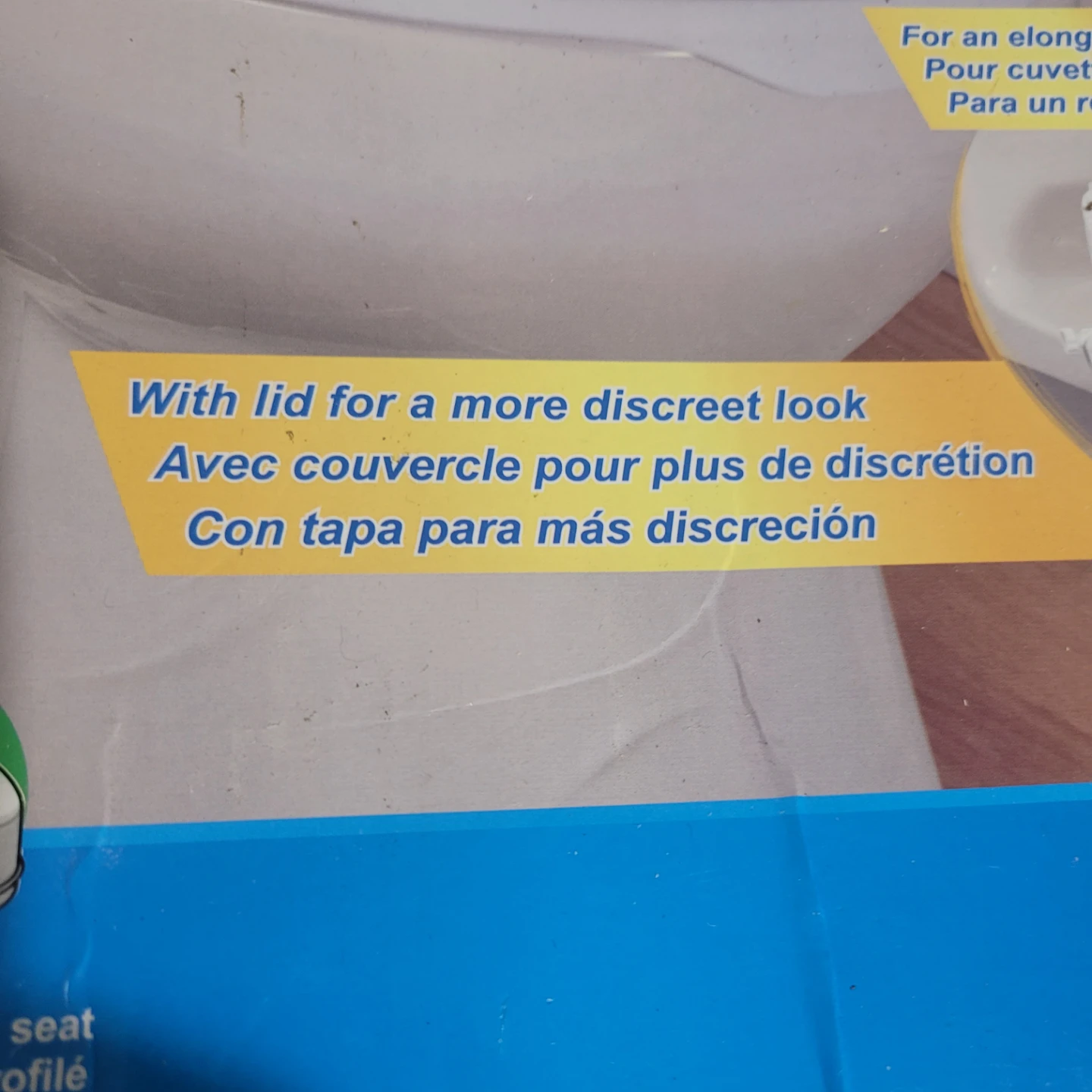 AquaSense Raised Toilet Seat with Lid - photo 2