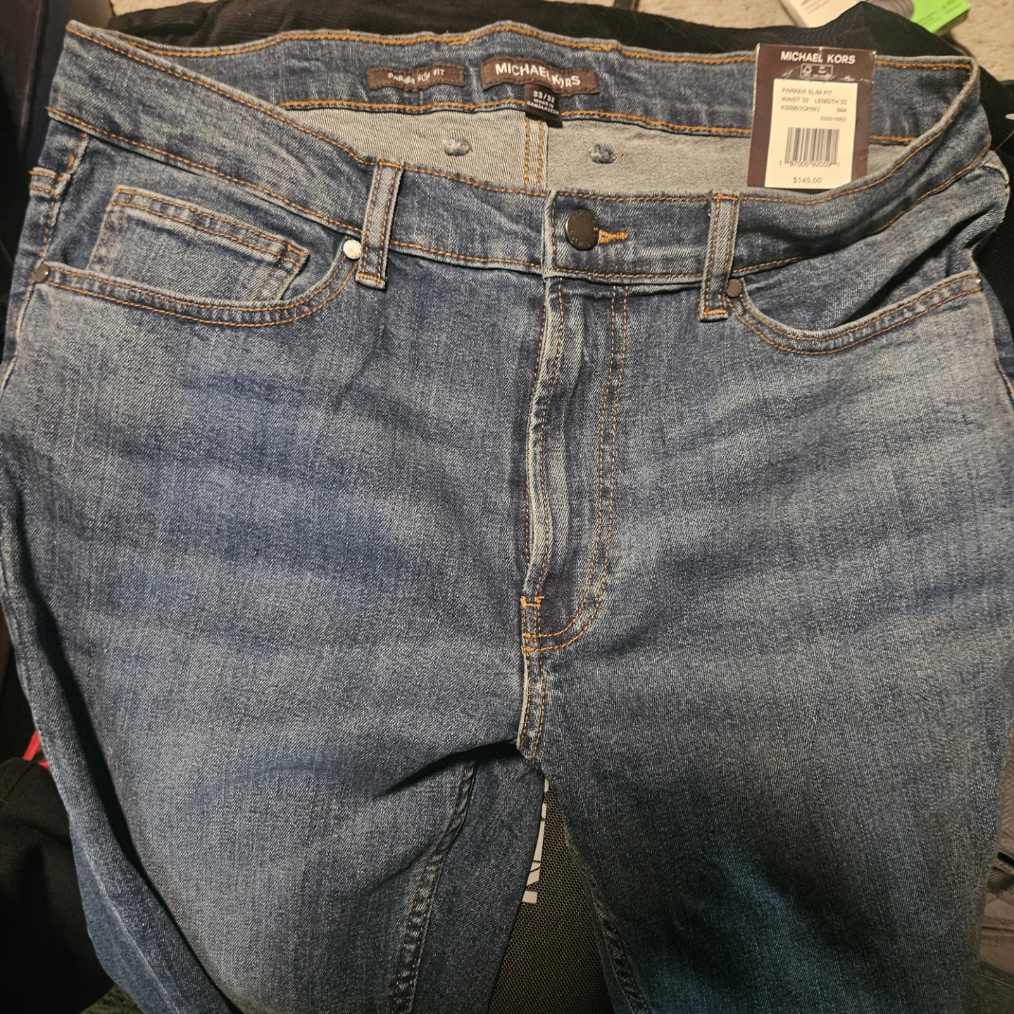 Michael Kors Parker Slim Fit Jeans Mens 32/32