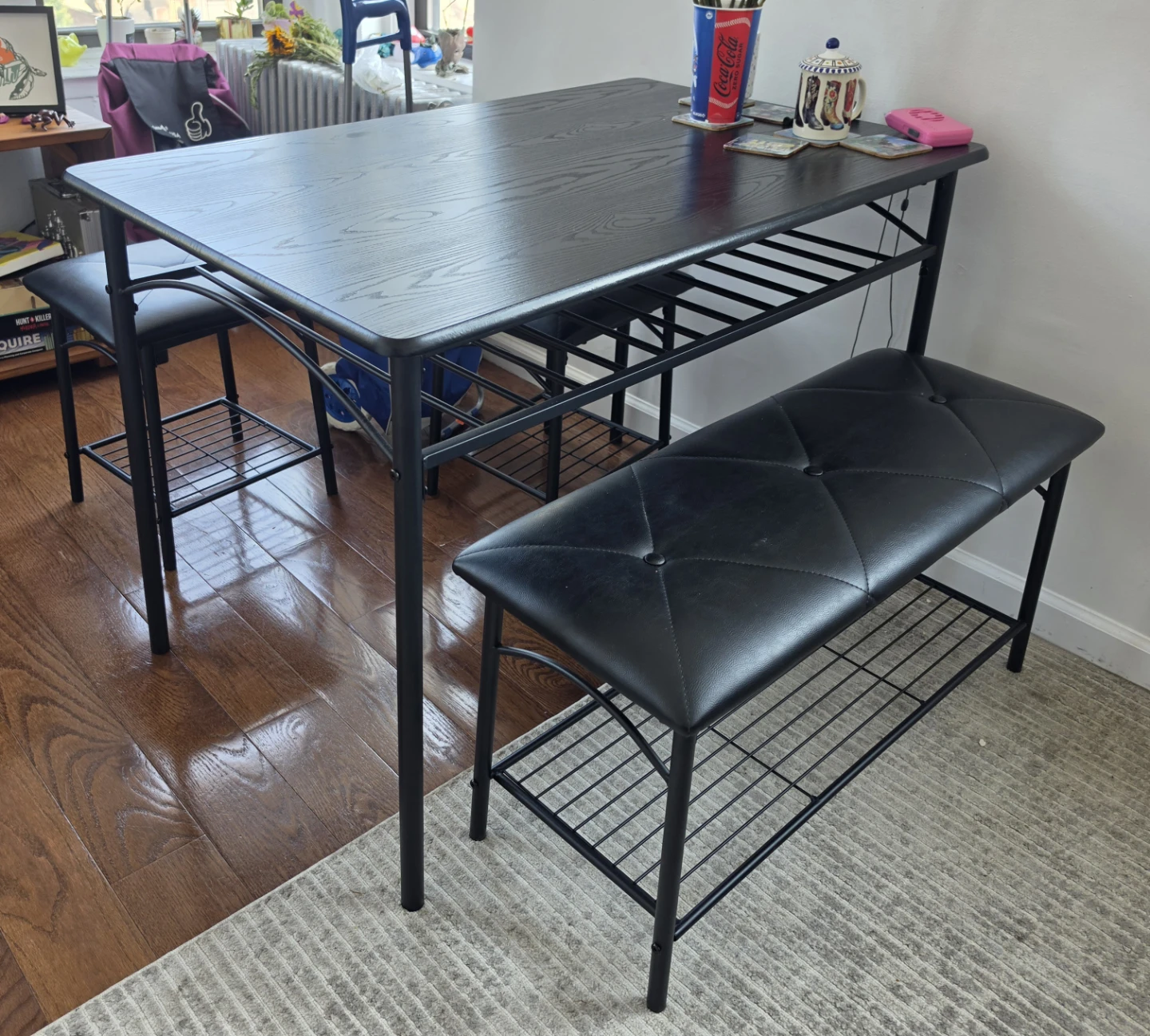 Table, bench, stool set