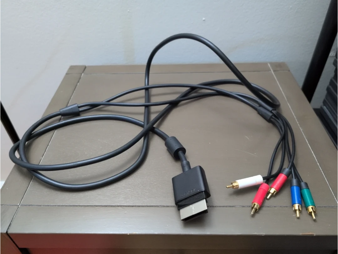 Genuine OEM Xbox 360 Component HD AV Audio Video Cable Microsoft - photo 3