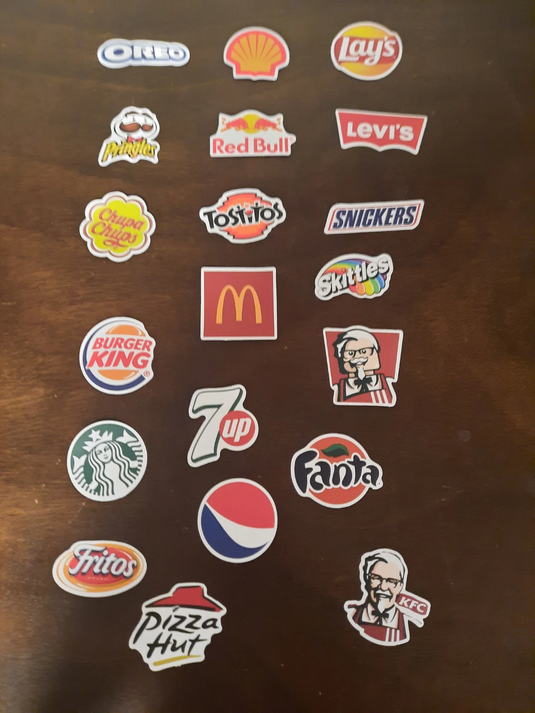 Assorted Brand Logo Stickers Pack