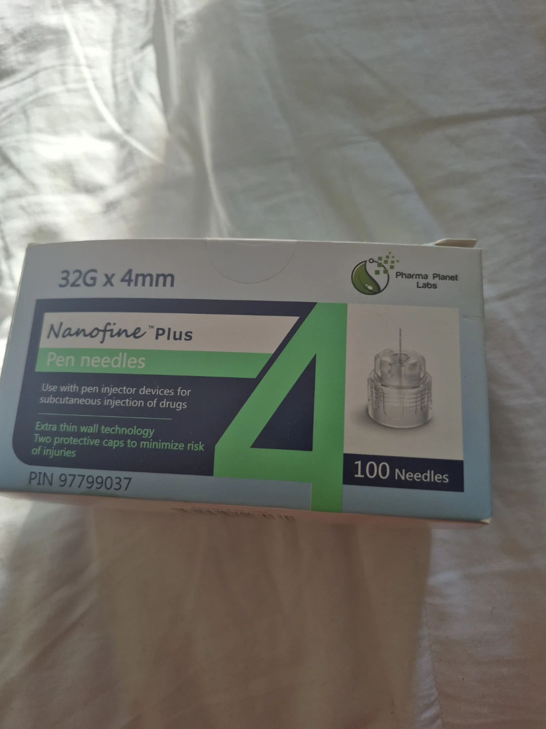 Nanofine Plus Pen Needles 32G x 4mm - 100 Needles