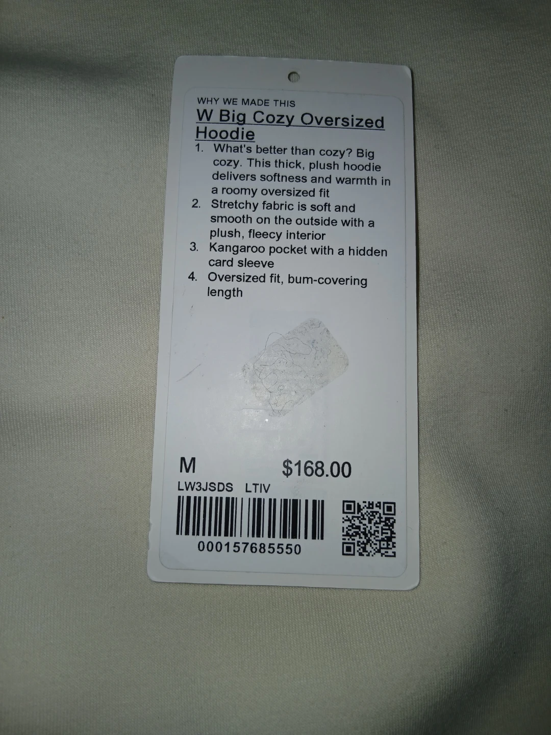 Lululemon W Big Cozy Oversized Hoodie M - photo 2