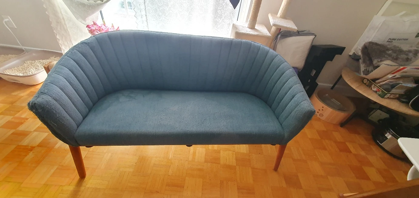 Blue Loveseat Sofa