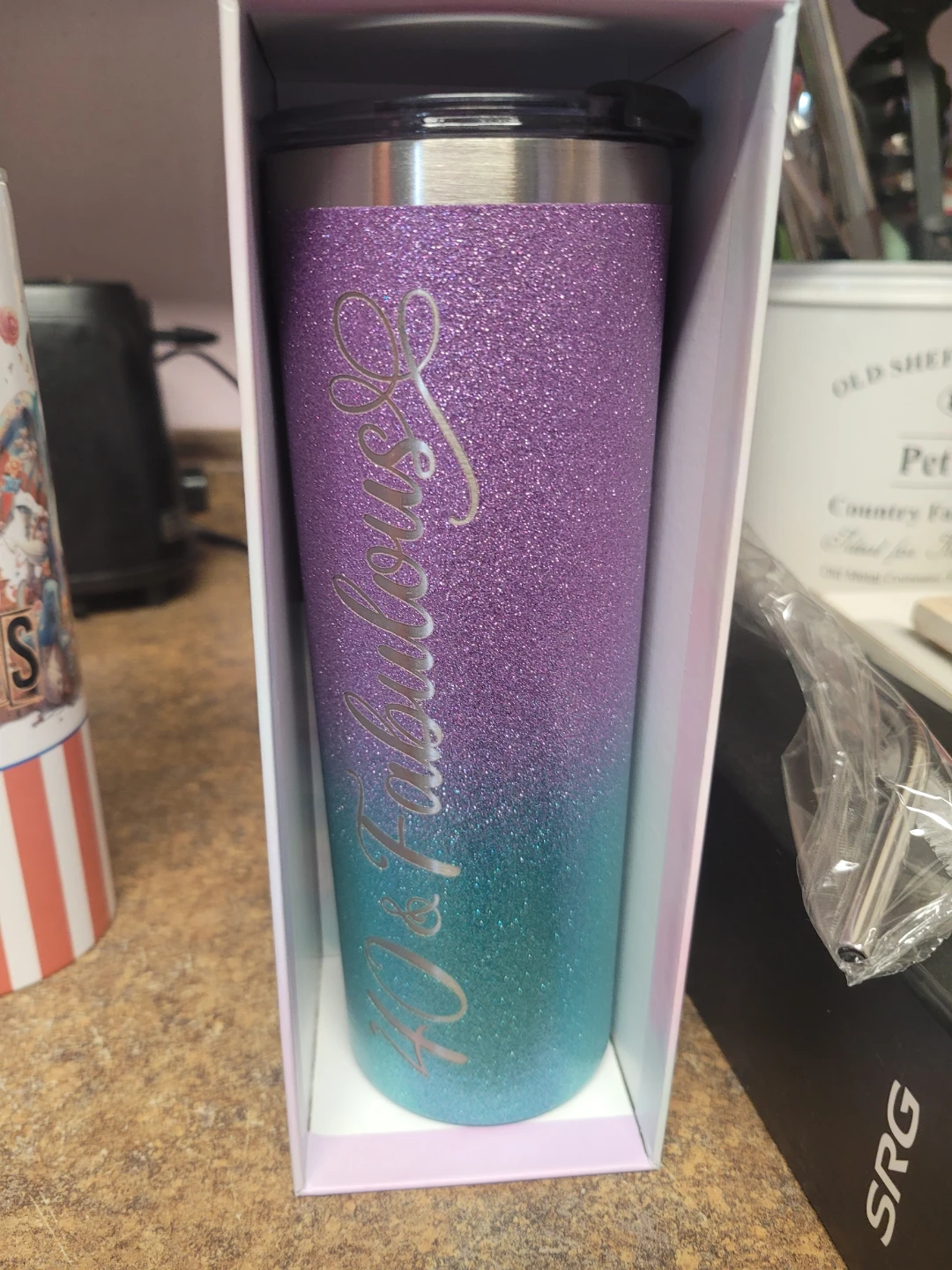 Glitter Tumbler - 40 & Fabulous