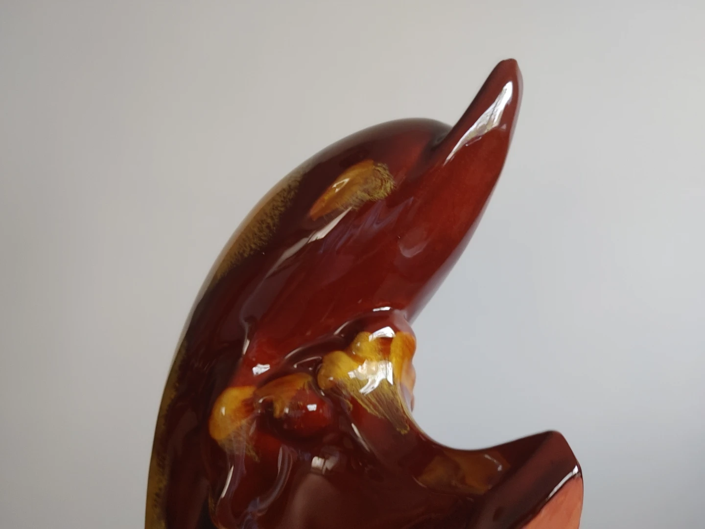 Ceramic Dolphin Wave Figurine