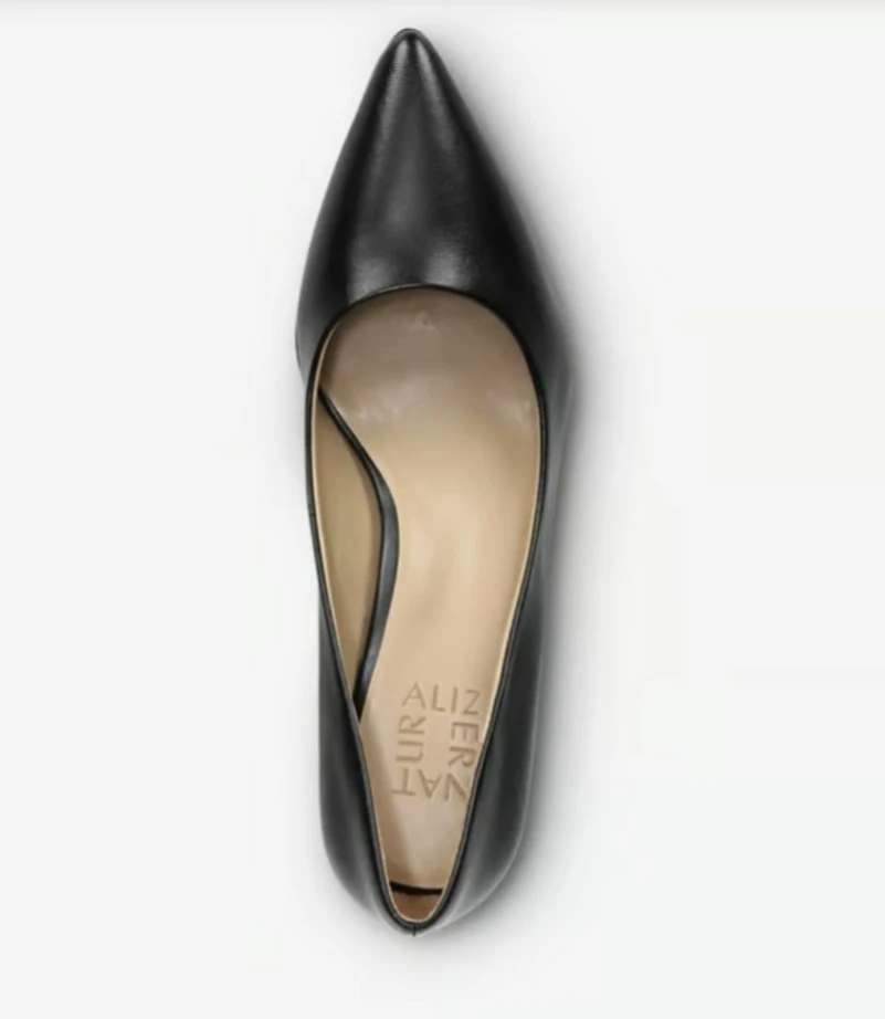 Brand new Women's Naturalizer Black Leather Pointed Toe Pumps - photo 2