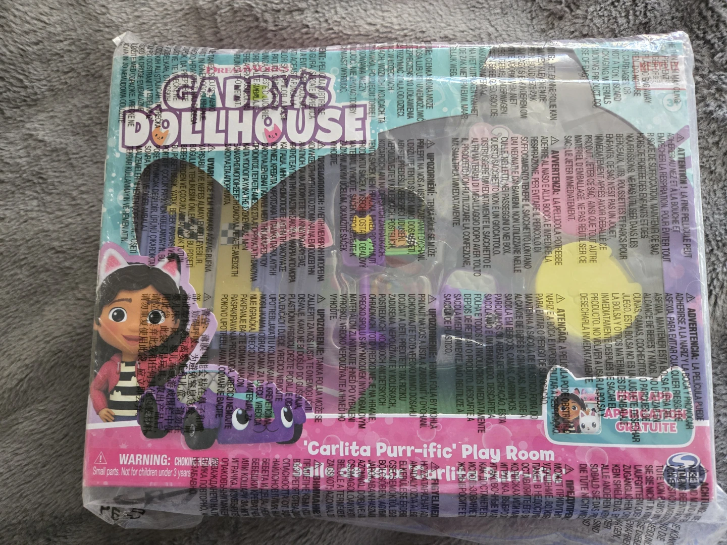 DreamWorks Gabby's Dollhouse Carlita Purr-ific Play Room Toy