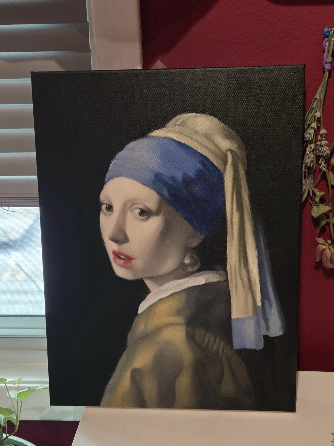 Hand-painted Girl with a Pearl Earring Replica