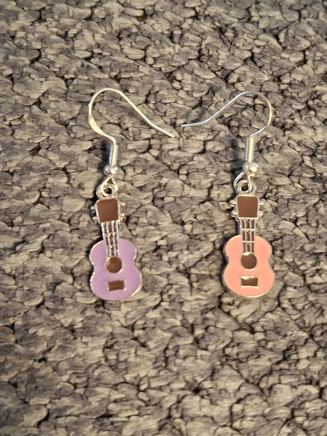 Guitar Earrings - Pink and Purple - photo 2