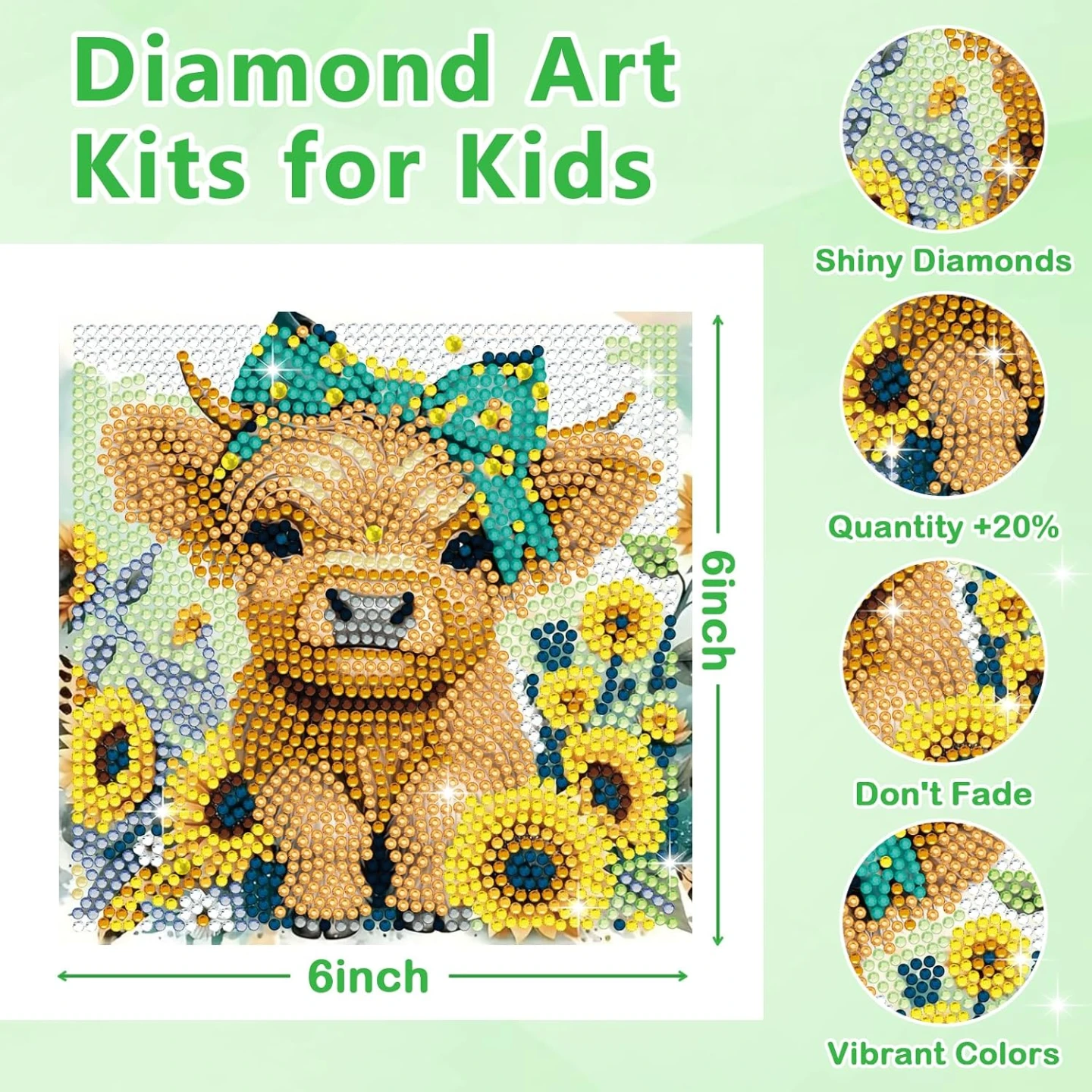 NEW 6pc Pack 5D Diamond Painting Kits - photo 4