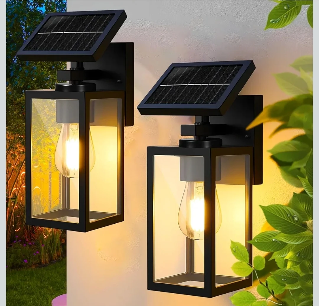 Hameso 2 Pack Solar Wall Lights