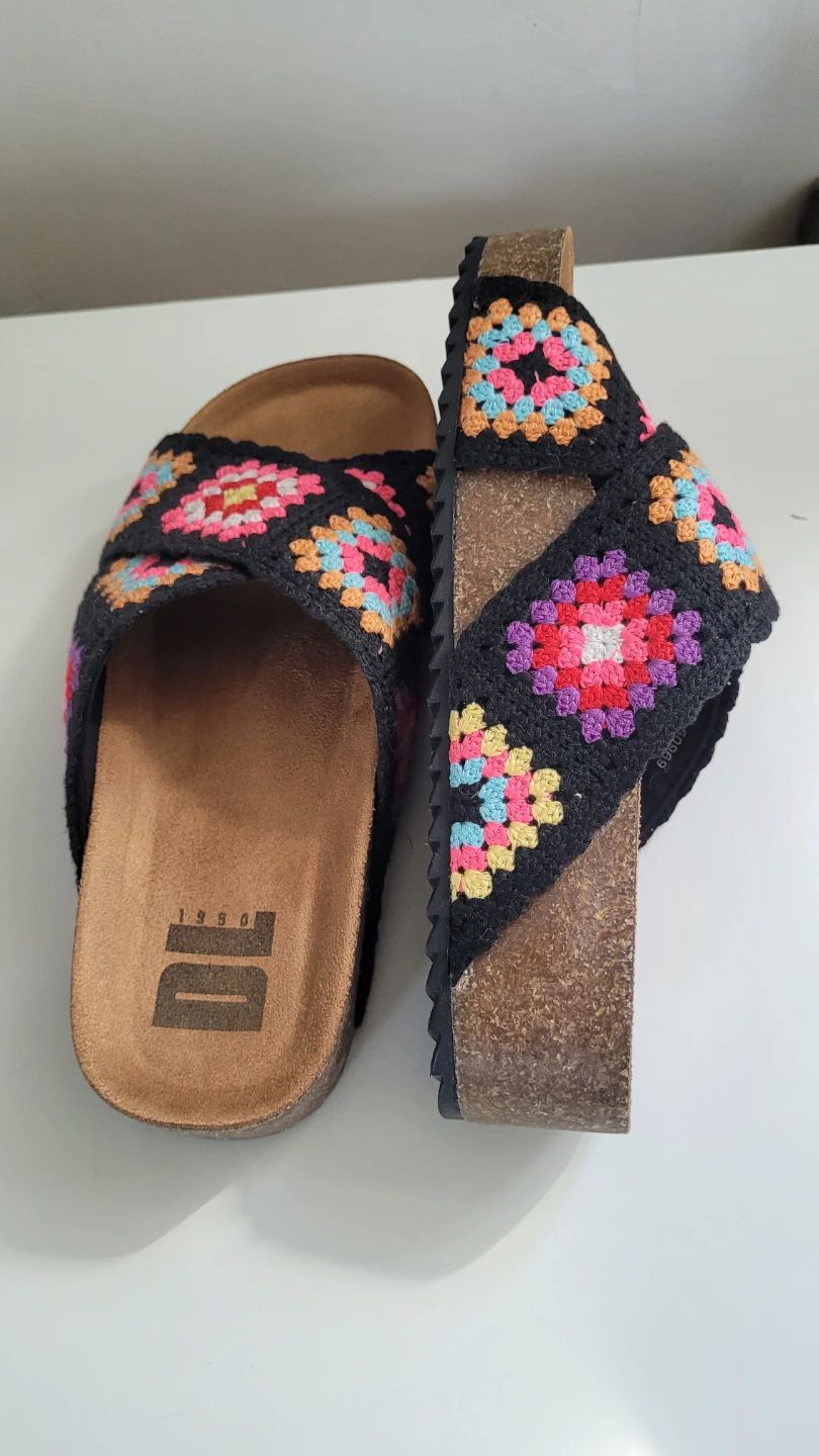 Slides with Crochet Straps Size 6 - photo 5