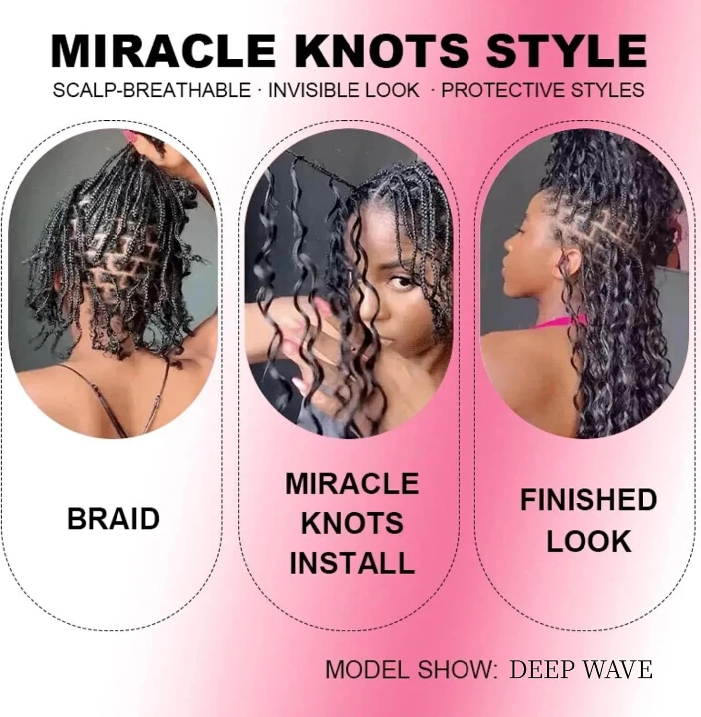 Deep Wave Crochet Hair Bundles for Black Women - photo 3