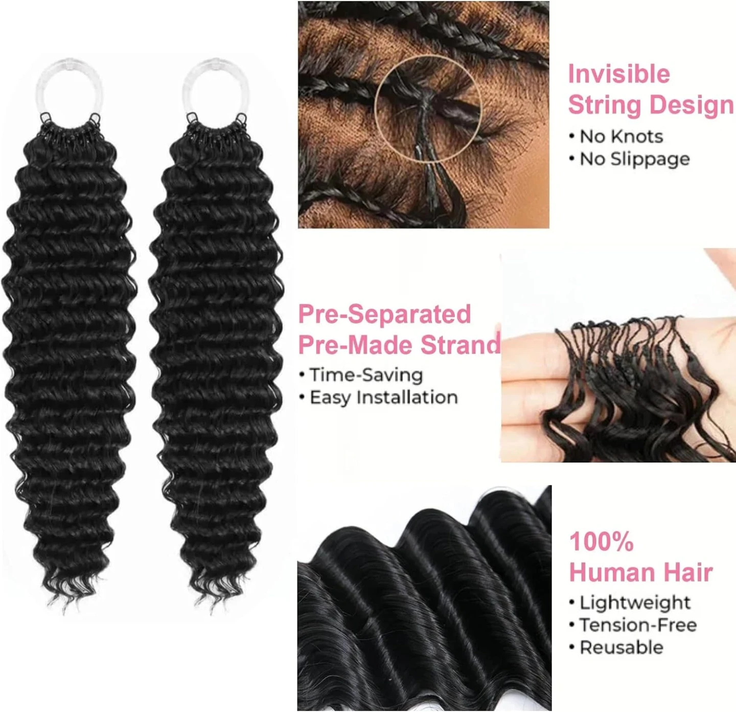 Deep Wave Crochet Hair Bundles for Black Women - photo 4