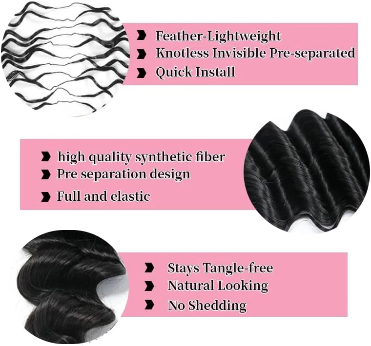 Deep Wave Crochet Hair Bundles for Black Women - photo 5