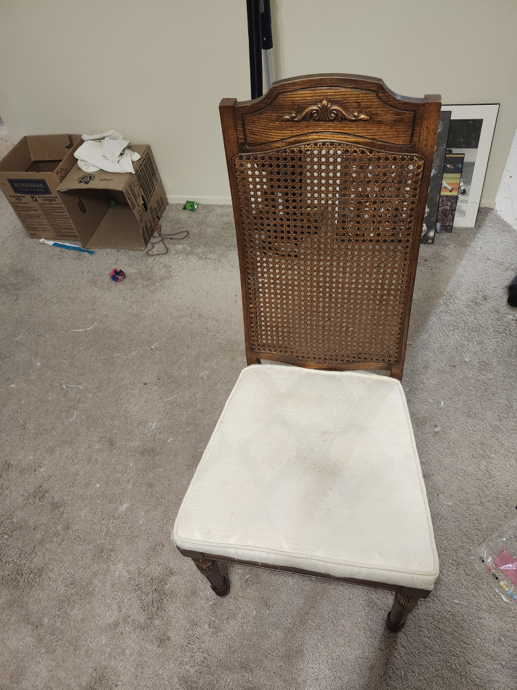 Vintage Cane Back Dining Chair