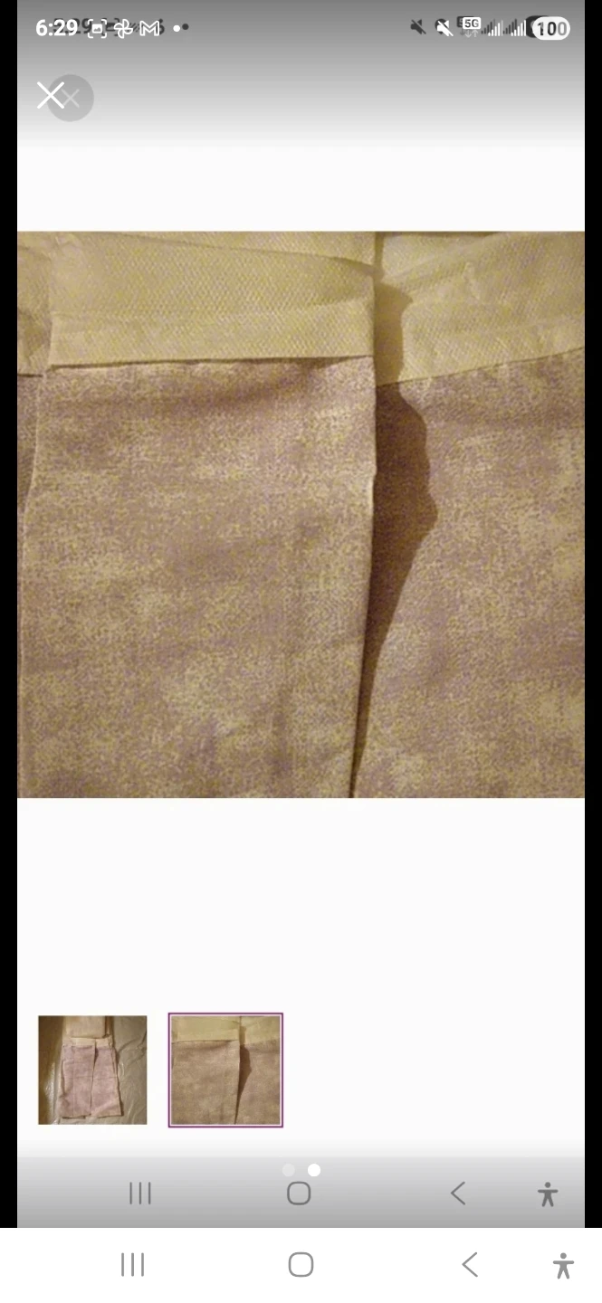 New lavender purple ivory King bedskirt - photo 2
