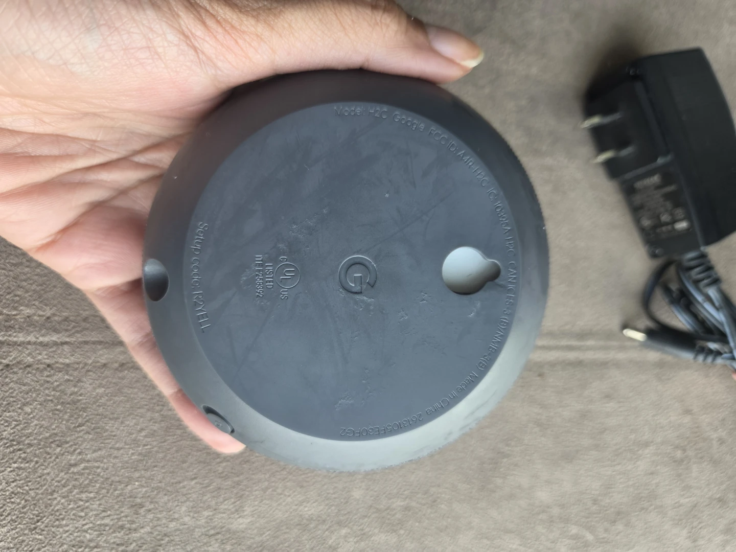 Google Nest Mini (2nd Gen) Smart Speaker Charcoal - photo 2