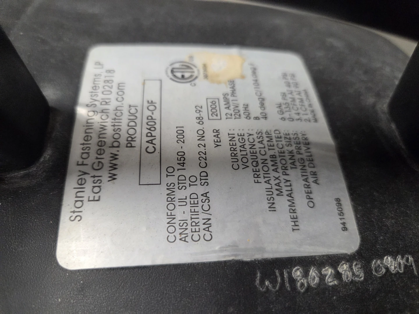Bostitch Oil-Free Air Compressor - photo 2