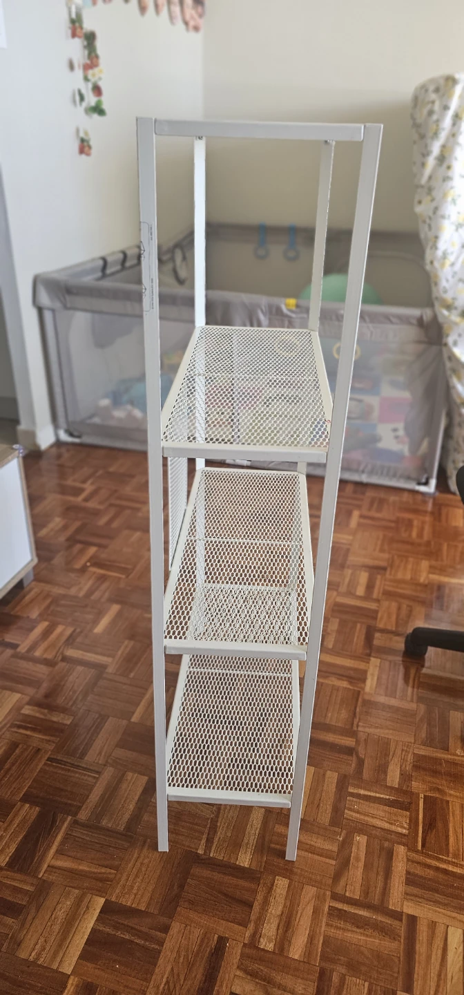 White Metal Shelf Unit - IKEA - photo 2