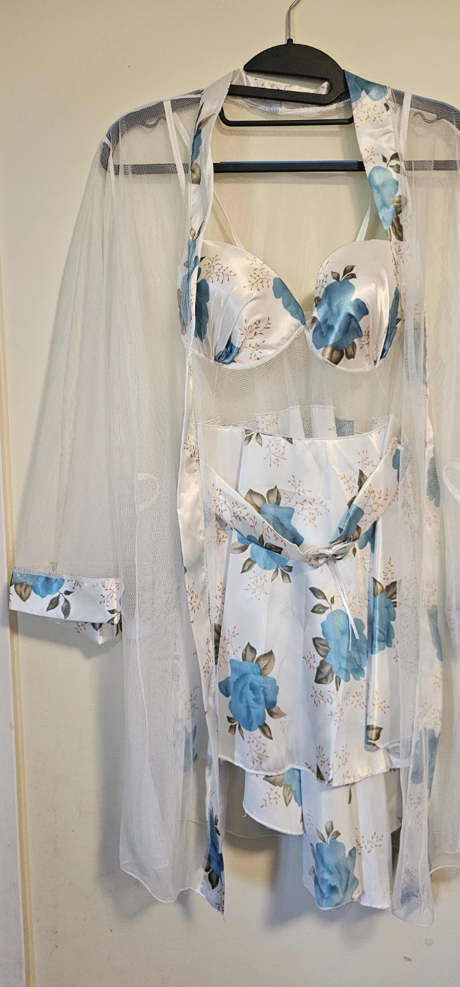 Floral Lingerie Set with Robe - photo 2