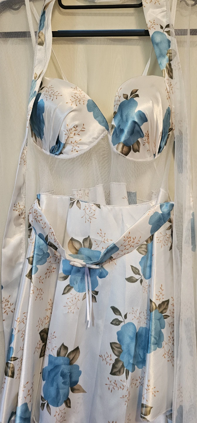 Floral Lingerie Set with Robe - photo 3