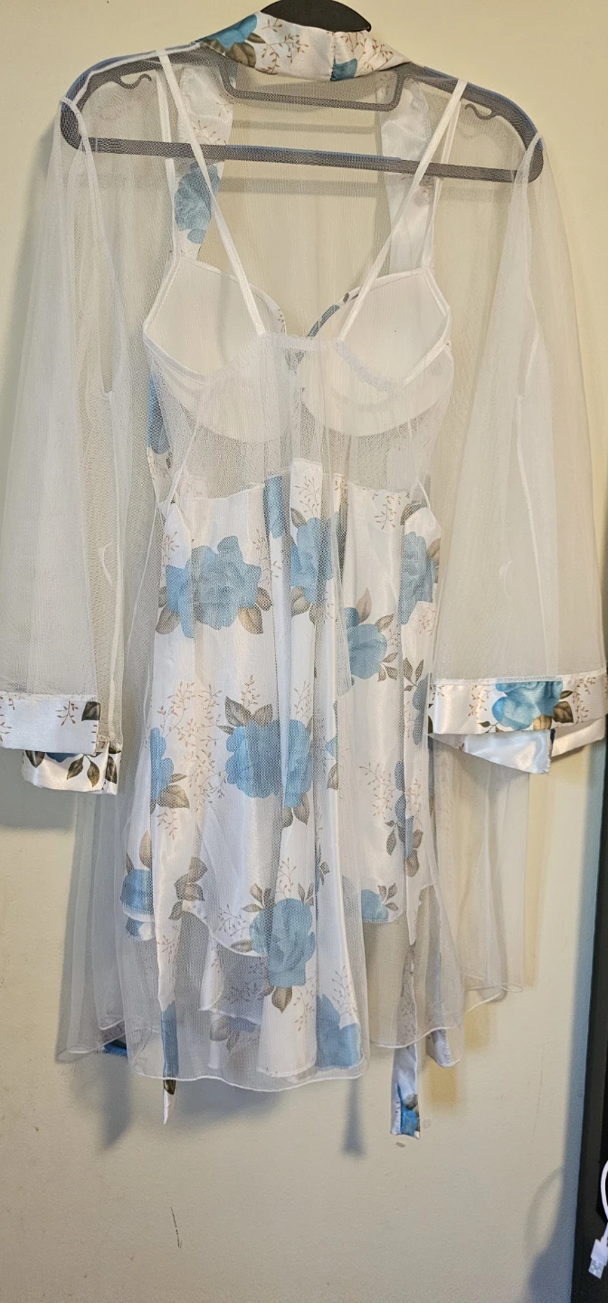 Floral Lingerie Set with Robe - photo 4
